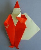 折り紙サンタクロース　プレゼントの袋